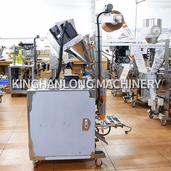 Automatic Vertical Auger Filler Form Fill Seal Seasoning Sugar Flour Matcha Tea Powder Milk Powder Sachet Wrapping Packaging Packing Filling Sealing Machine